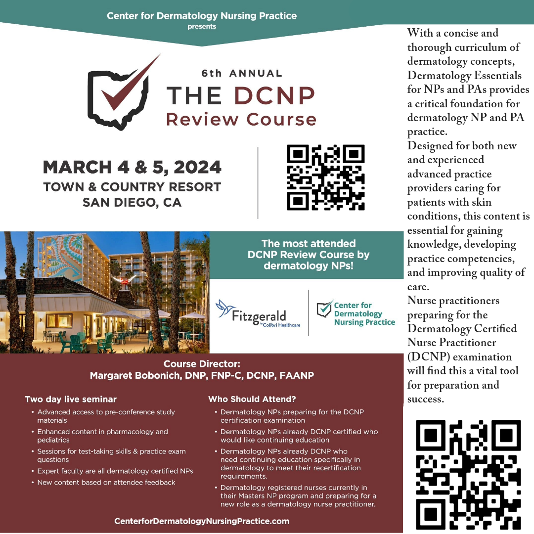 DCNP Review Course 2024 Dermatology Nurses' Association 42nd Annual